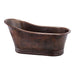 Premier Copper 67 in. Hammered Copper Single Slipper Bathtub - BTS67DB