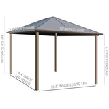 Outsunny 10' x12' Hardtop Gazebo - 84C-040