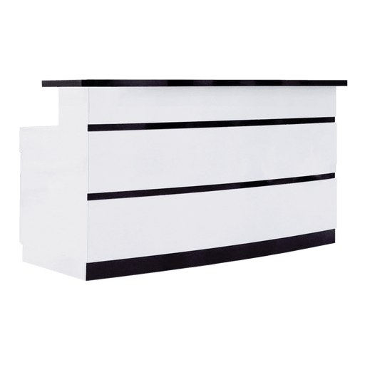 Whale Spa - LUX BW Stripes Reception Desk