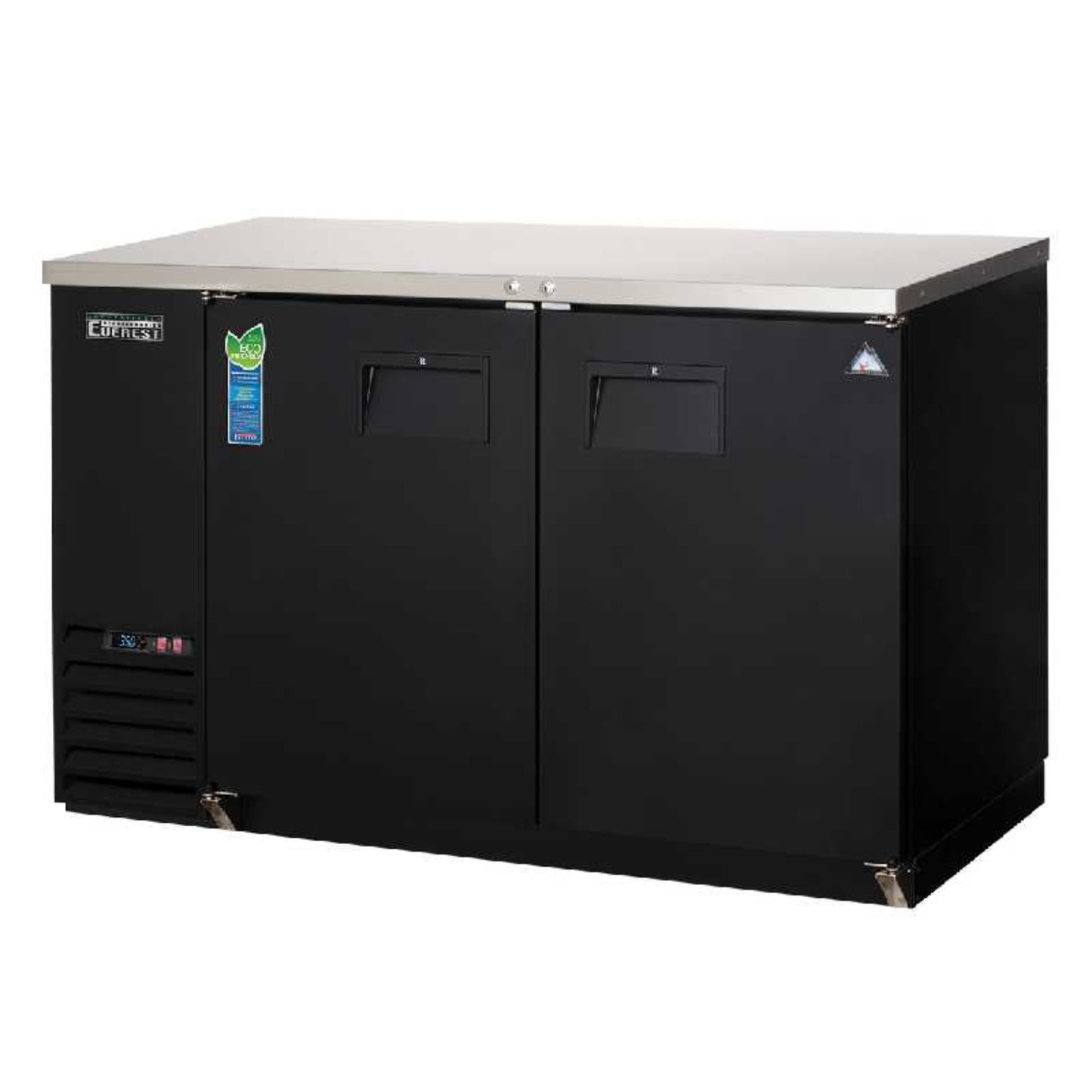 Everest Commercial 57" Two Section Back Bar Refrigerator Cooler 17 cu. ft. - EBB59-24