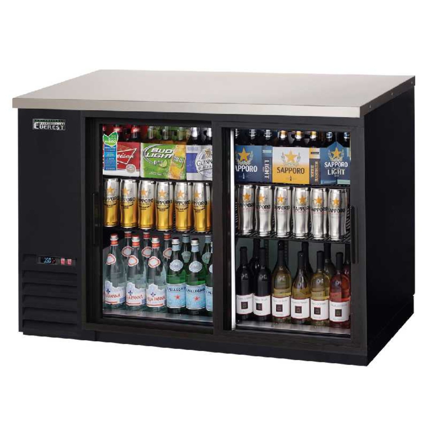 Everest Commercial 68" Back Bar Cooler - EBB69G-SD