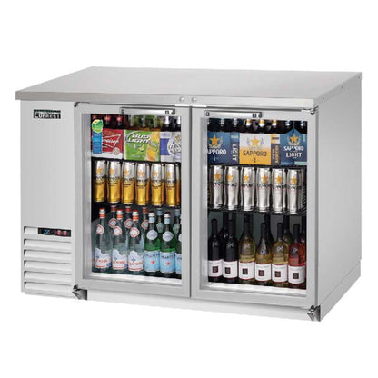 Everest Commercial 57" Back Bar Beverage Cooler - EBB59G-SS