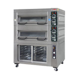 BakeMax  55" Double Deck Electric Oven, Accommodates (4) 18" X 26" Pans, 220/60/3 - BMDDD02