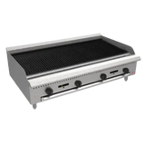 BakeMax  48" Countertop Natural Gas Charbroiler w/ Manual Controls, 120,000 BTU  BACGG48-8