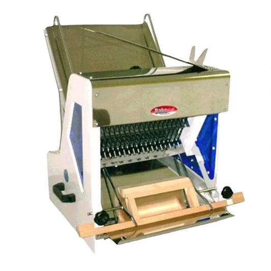 BakeMax  30" Gravity Feed Bread Slicer, Countertop, 15" Max Loaf Length, 110/60/1 - BMGF001-2