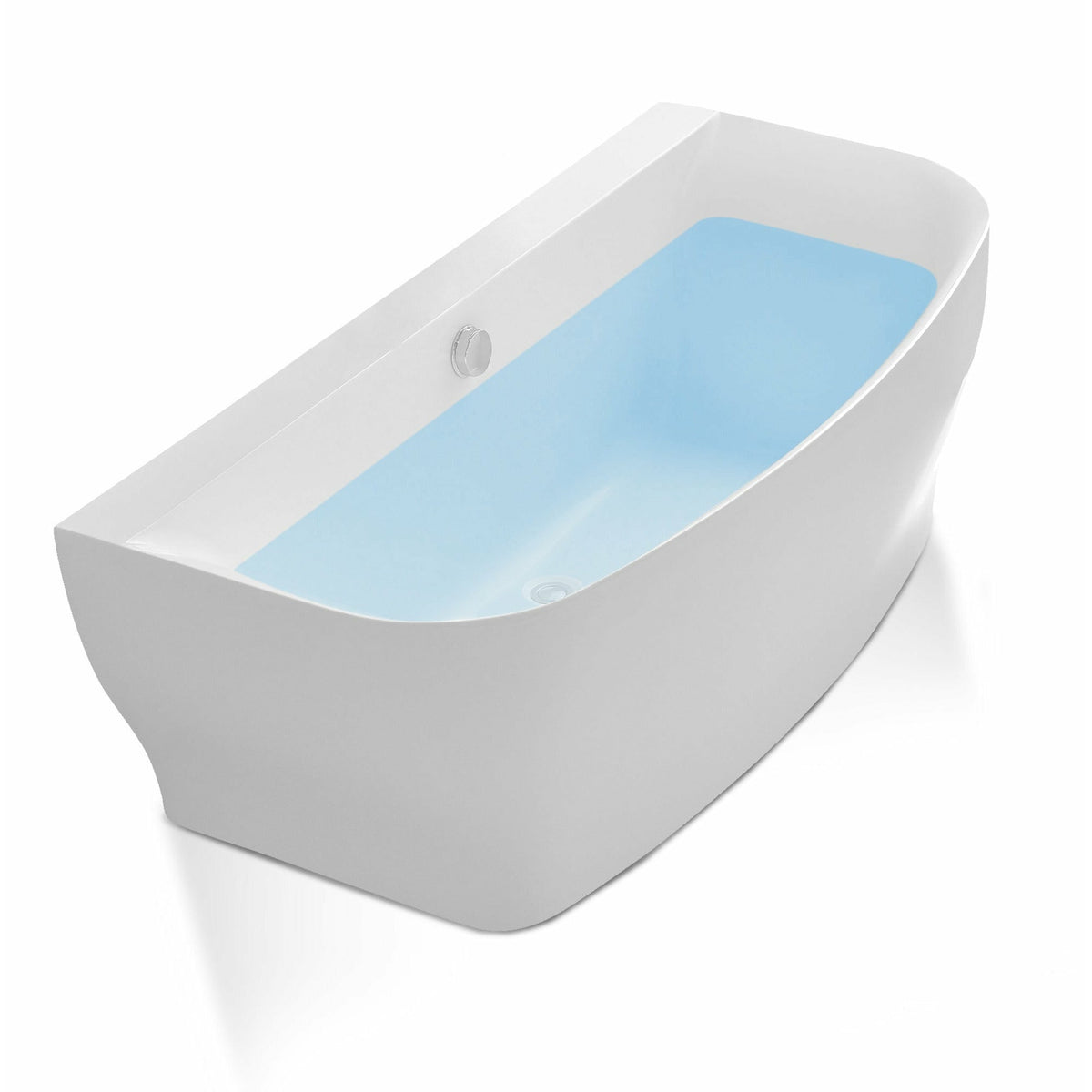 Anzzi Bank Series 5.41 ft. Freestanding Bathtub in White FT-AZ112 - FT-AZ112