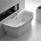 Anzzi Bank Series 5.41 ft. Freestanding Bathtub in White FT-AZ112 - FT-AZ112