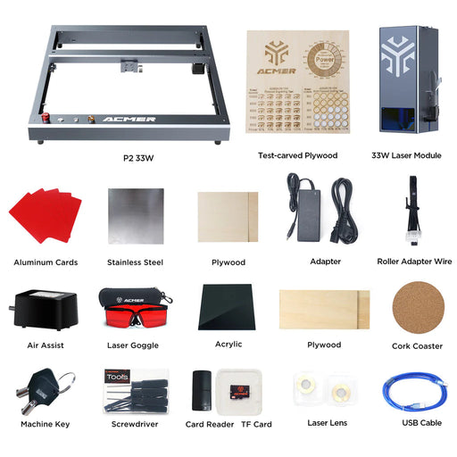 Acmer P2 33w Laser Engraver Cutting Machine