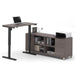 Bestar Pro-Linea L-Desk with Electric Height Adjustable Table