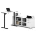 Bestar Pro-Linea L-Desk with Electric Height Adjustable Table