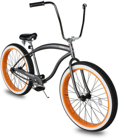 Tracer 29" Avalon GT Fat Tire Stretch Beach Cruiser Bike - MB-AVALON GT29-MBK/PLS