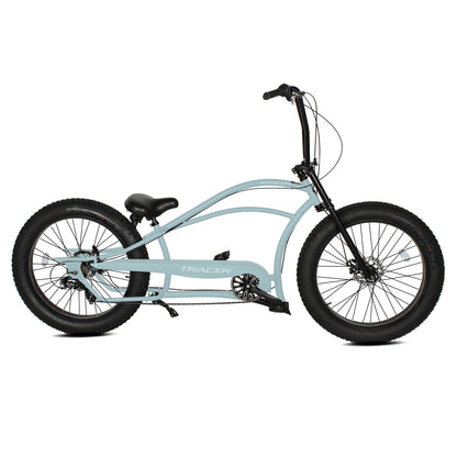 Tracer 26" Siena GT Chopper Stretch Cruiser Fat Tire Oversized Frame Bike - MB-SIENA GT-BK/PLS