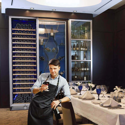 BODEGAcooler 24" Large Capacity 176 Bottles Wine Cooler Single Zone - YC-510A