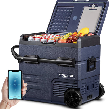 BODEGAcooler Portable Refrigerator 37qt/35L Dual Zone on Wheels  - TWW35