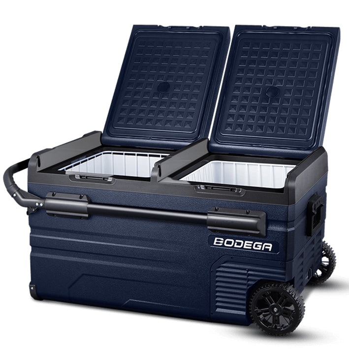 BODEGAcooler Portable Freezer 80Qt/75L With Batteries
