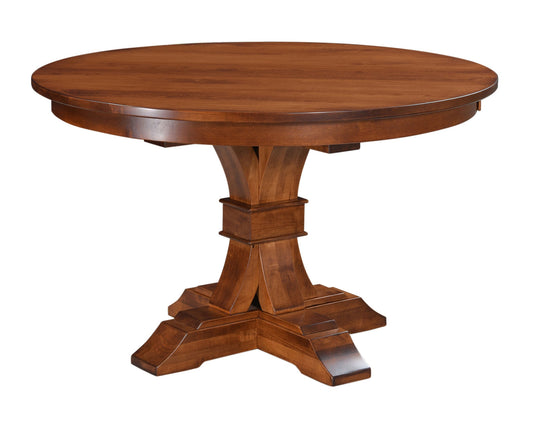 QW Amish Bowerstown Single Pedestal Table - 844T-HTS2180-42