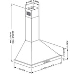 Broan Range Elite EWP1 Series Chimney Range Hood With Size Options - EWP1