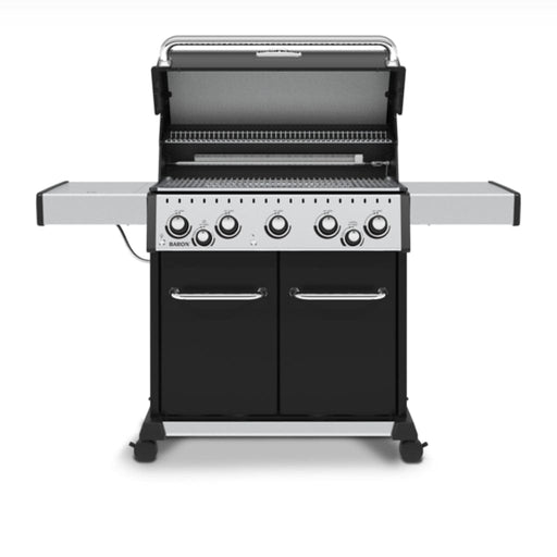 Broil King 63" 5-Burner Black Baron 590 Pro Gas Grill w/ Side Burner & Rear Rotisserie Burner - 876244 LP