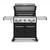 Broil King 63" 5-Burner Black Baron 590 Pro Gas Grill w/ Side Burner & Rear Rotisserie Burner - 876244 LP