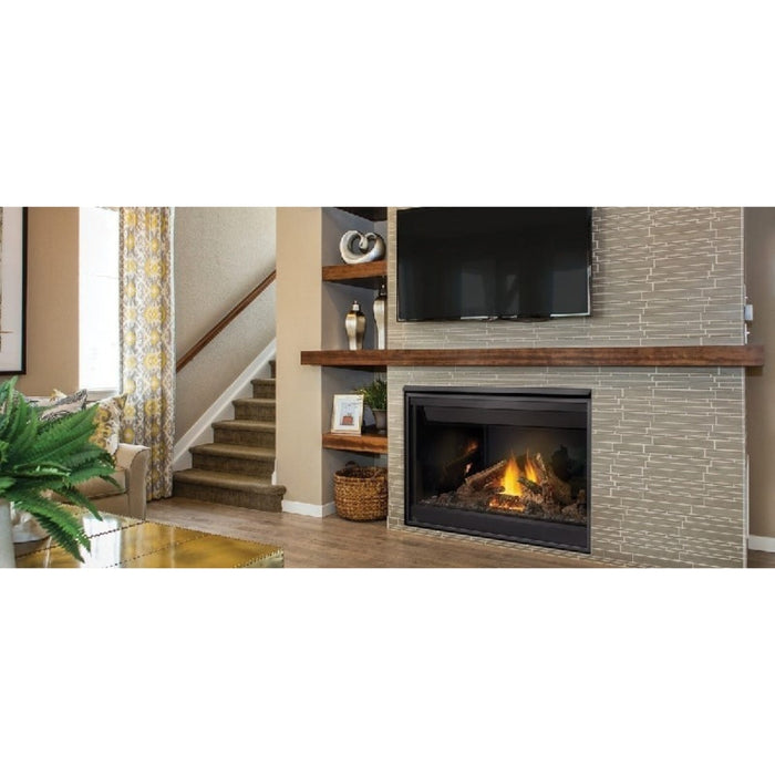 Napoleon Fireplaces Build-In Millivolt Ignition Direct Vent Gas Fireplace, Ascent Series, Black, Napoleon, 46", B46NTR