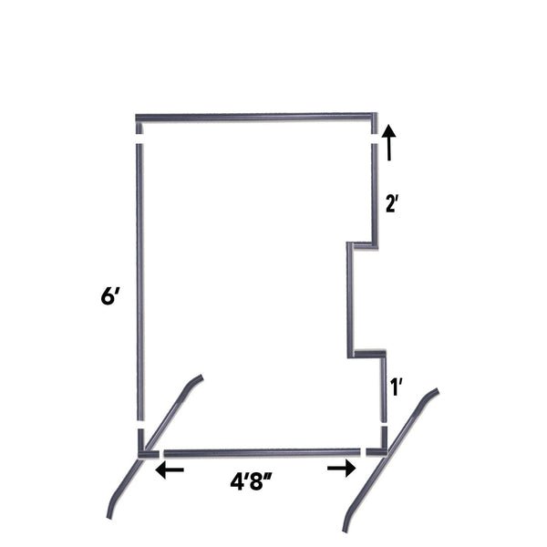 Bullet Series Front Toss L-Screen 7' x 5' - PS3083