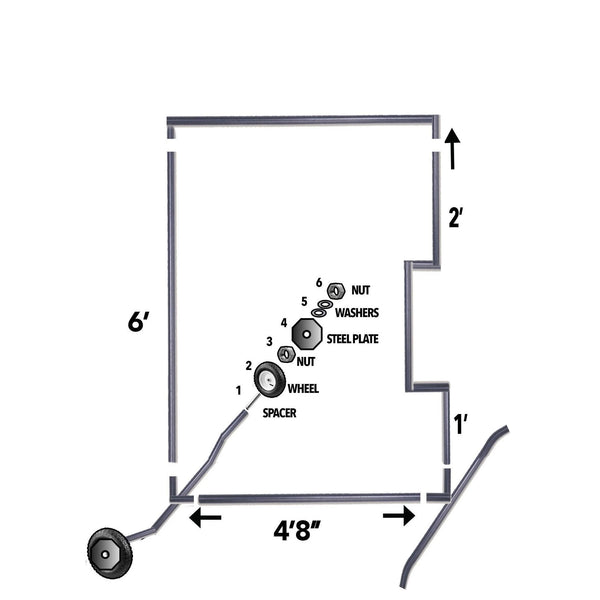 Bullet Series Front Toss L-Screen 7' x 5' - PS3083