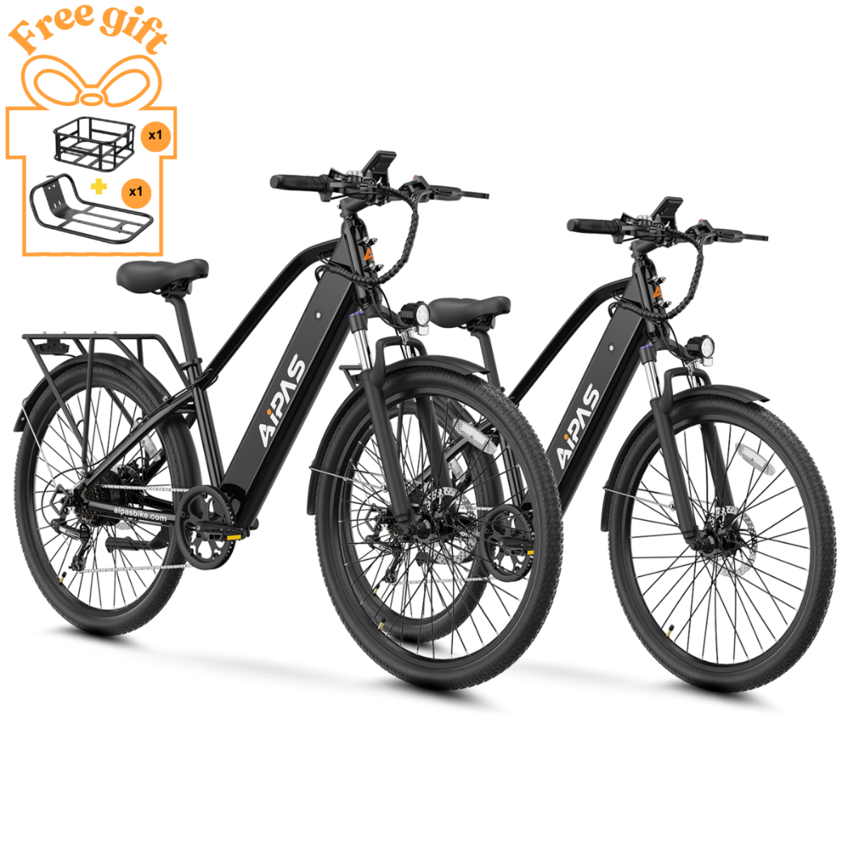 Aipas Ebike Combo Sale C2*2 - Aipas-C2combo-Black+Black