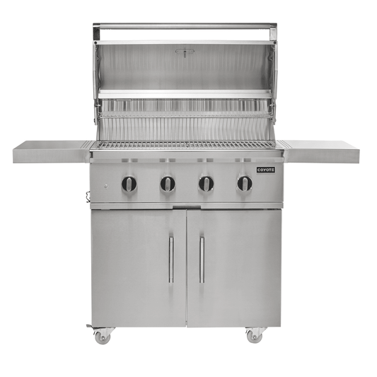Coyote CL-Series 36" Grill on Cart - C3CL36+C3S36CT