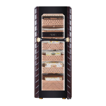 Afidano 1400 Ct Cigar Humidor Electric, Temperature and Humidity Control and Spanish Cedar Drawers - C5