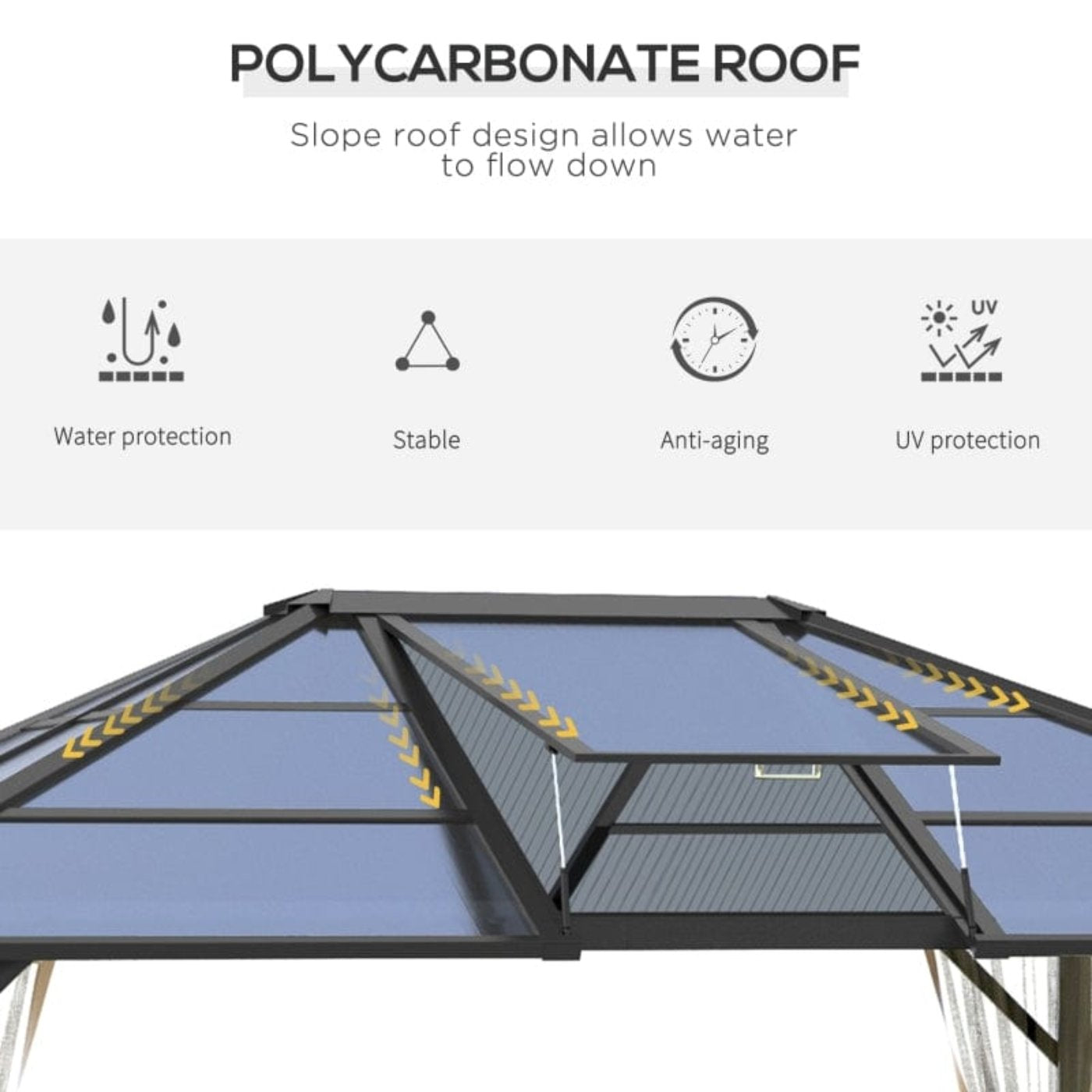 Outsunny 14' x 12' Hardtop Gazebo - 84C-291