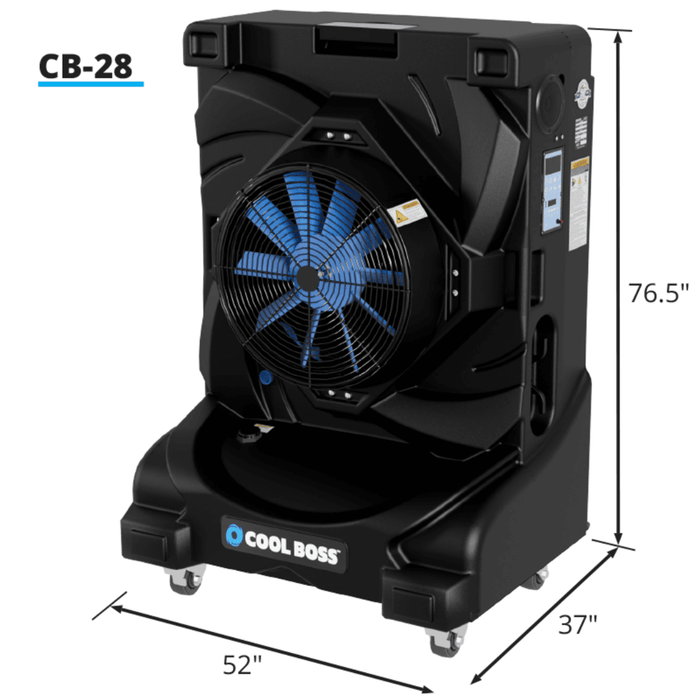 Cool Boss CB-28 Evaporative Air Cooler - Fixed Style - 28 Inch Fan - 5150152