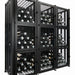 Vintage View Case &amp; Crate Locker 3 Kit freestanding wine bottle storage with secure backs