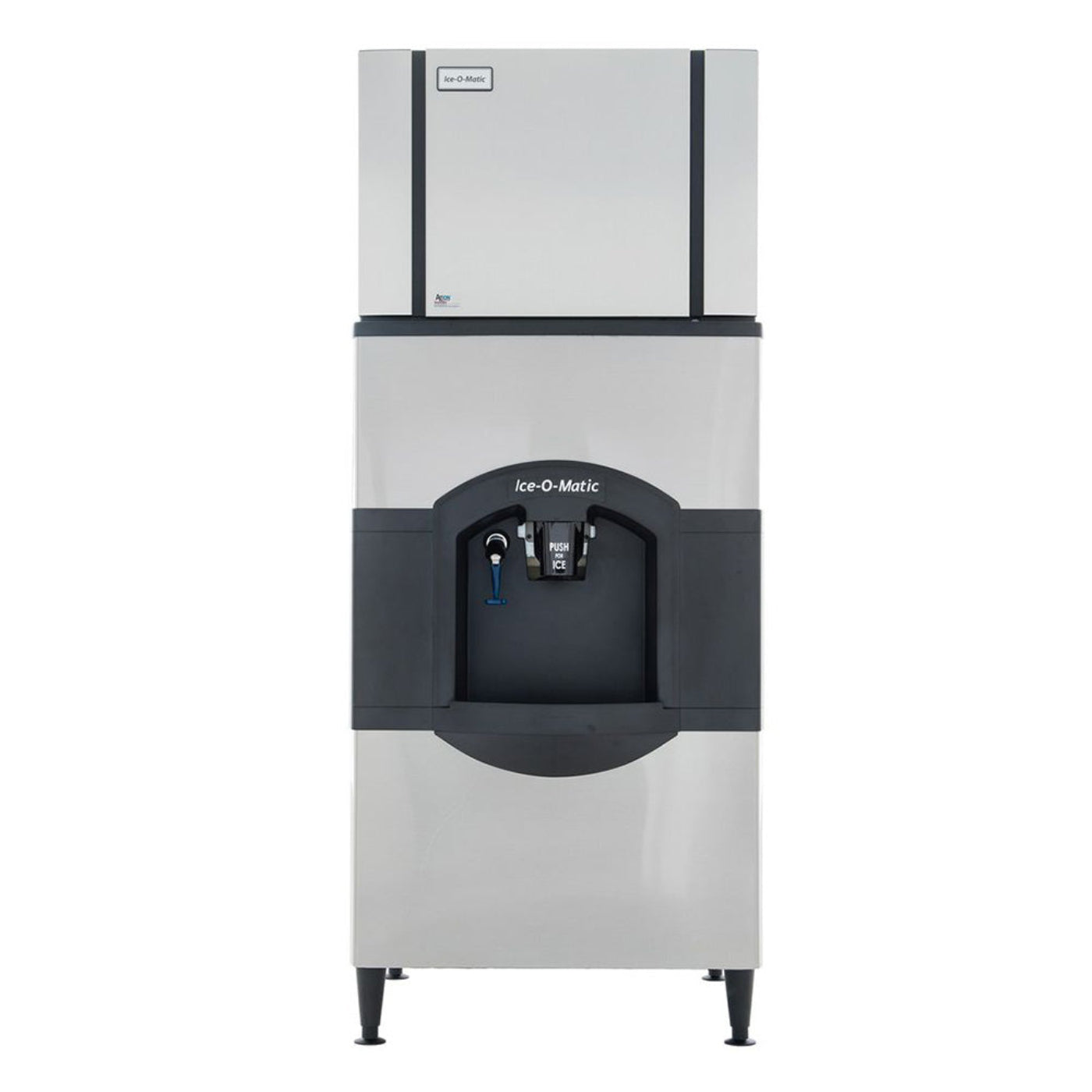 Ice-O-Matic 30" Floor Model Water & Cube Ice Dispenser 180 lb Storage, 115v - CD40130