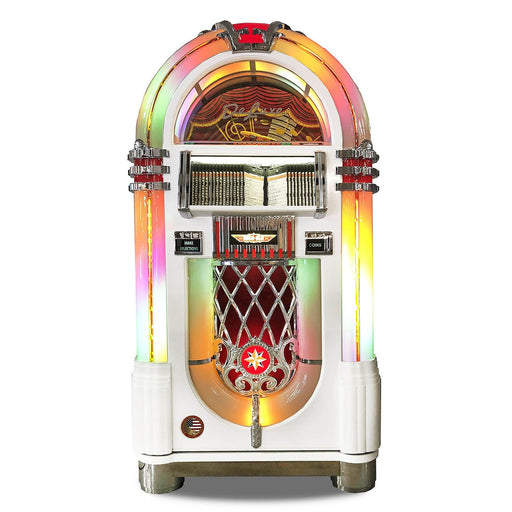 Rock-Ola Bubbler CD Jukebox In Gloss White - CD8E-GW