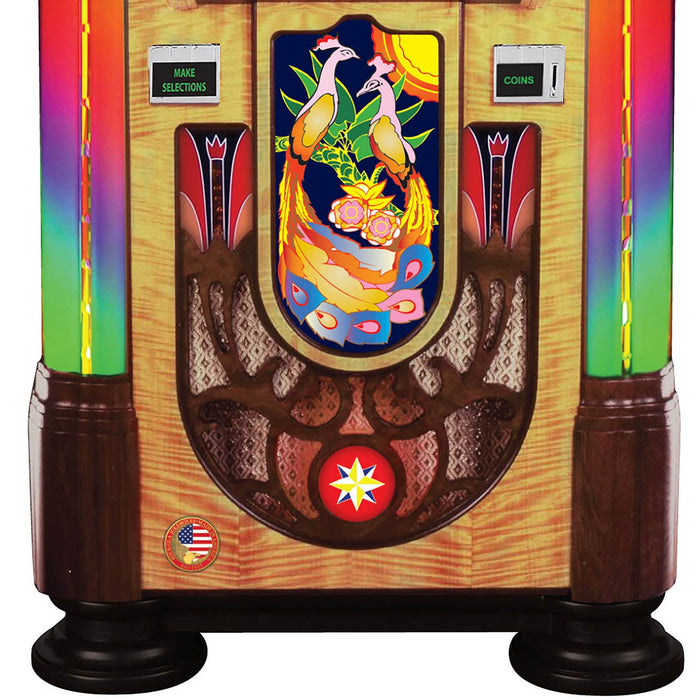 Rock-Ola Bubbler Peacock CD Jukebox - CD6E-PB