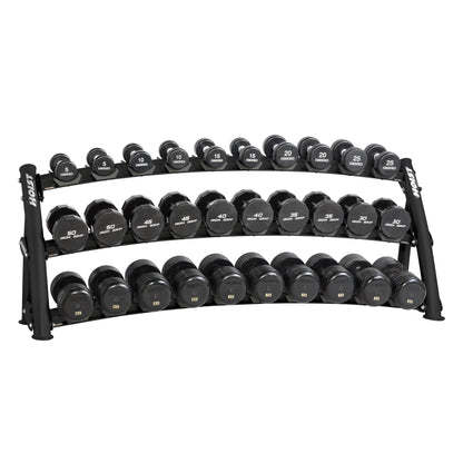 Hoist 3-Tier Horizontal Dumbbell Rack - CF-3461-3 Black