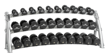 Hoist 3-Tier Horizontal Dumbbell Rack - CF-3461-3 Black