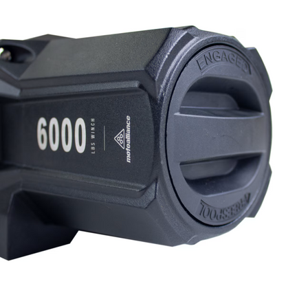 MotoAlliance Viper V2 ATV/UTV Winch Wide Spool 6000lbs New - VT6000SE_BK