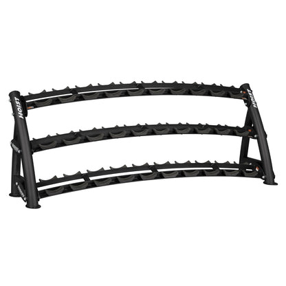 Hoist 3-Tier Horizontal Dumbbell Rack - CF-3461-3 Black