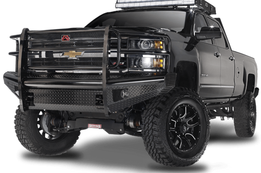 Fab Fours CH05-S1360-1 Chevy Silverado 2500/3500 Classic 2003-2007 Black Steel Front Bumper with Full Guard