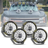 Auxbeam 7" 230W 33332LM 360-PRO Series Offroad LED Driving Lights for Chevy Silverado - GP00008379