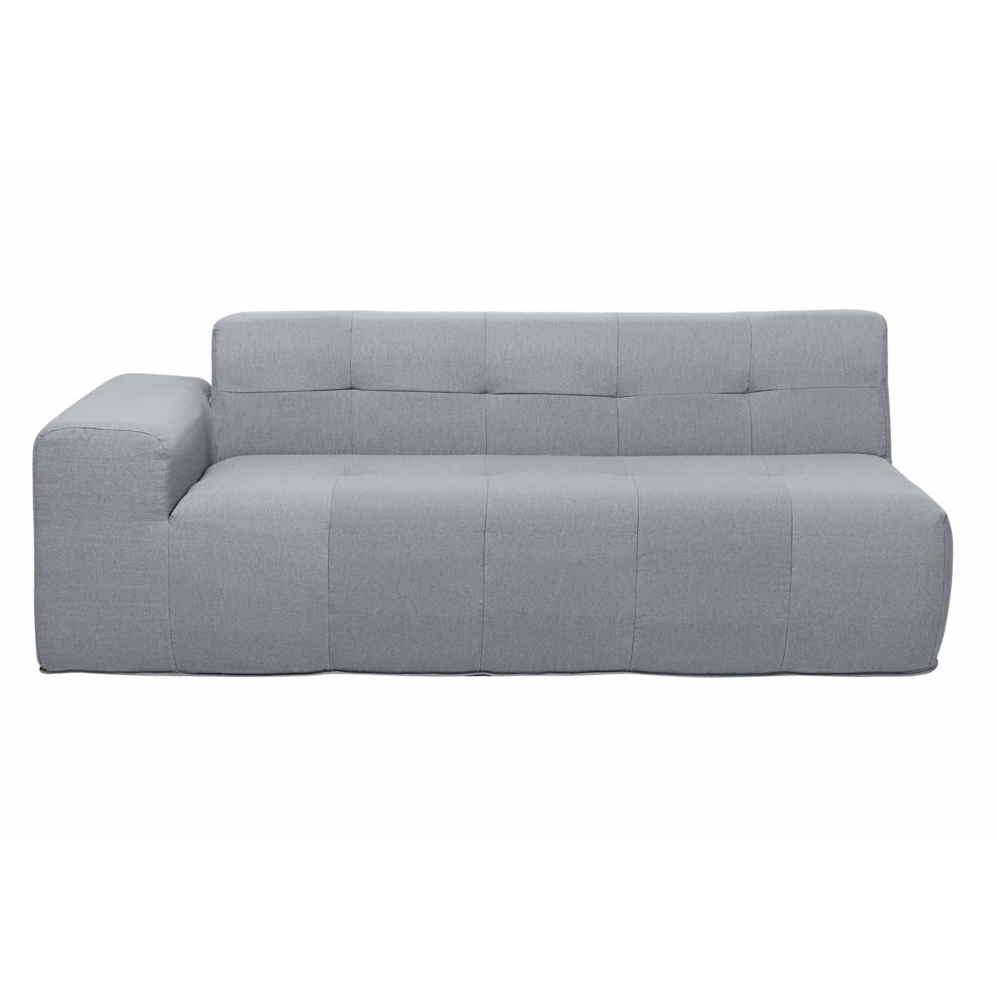 Deko Living 3 Piece Gray Compressed Foam Sectional Sofa Lounger and Table Set  - CIF50018