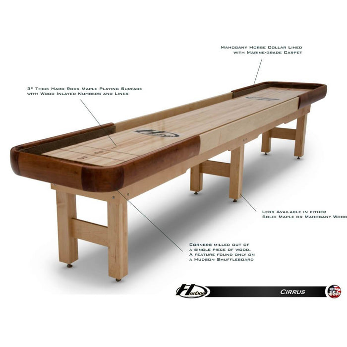 Hudson Cirrus Shuffleboard Table 9'-22' Indoor/Outdoor