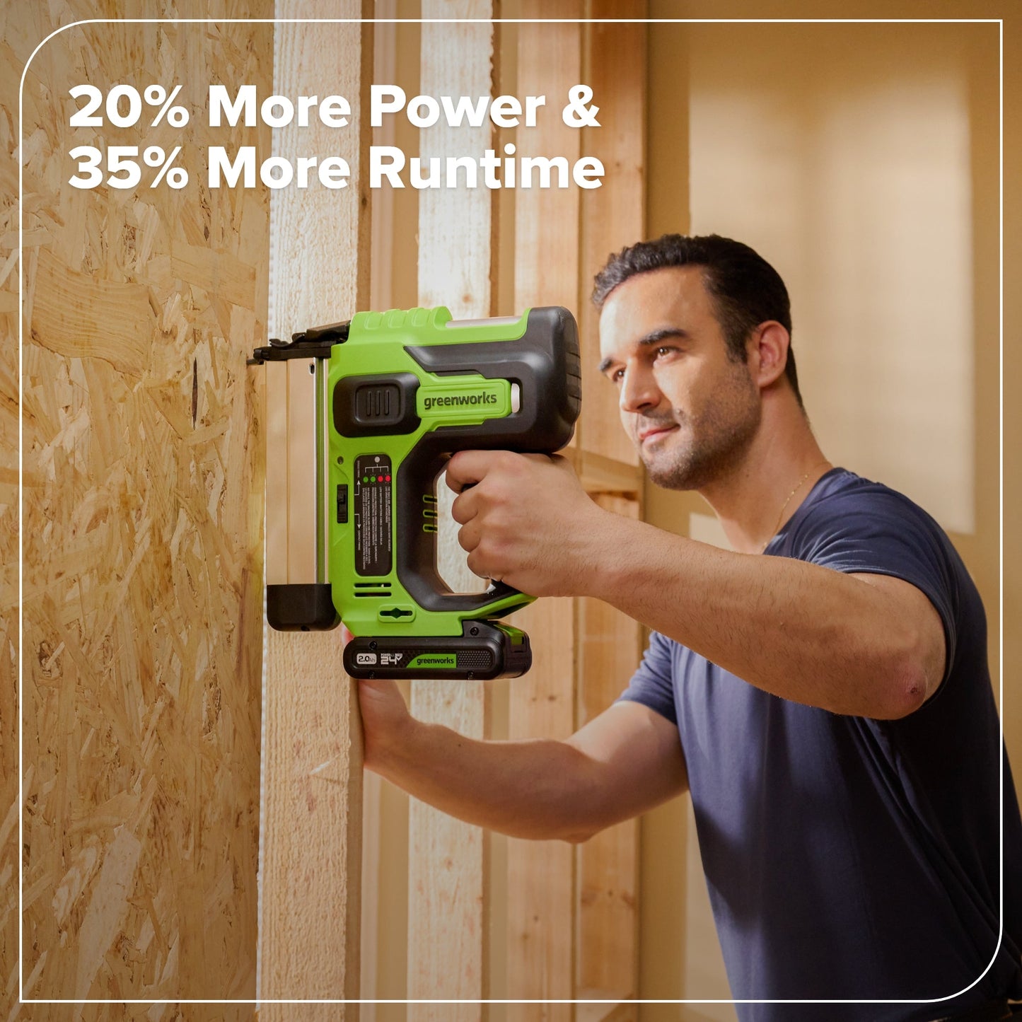 Greenworks 24V Brushless Power Tool 10PC Combo Kit w/ (2) 4.0Ah & (1) 2.0Ah USB-C Batteries and Charger