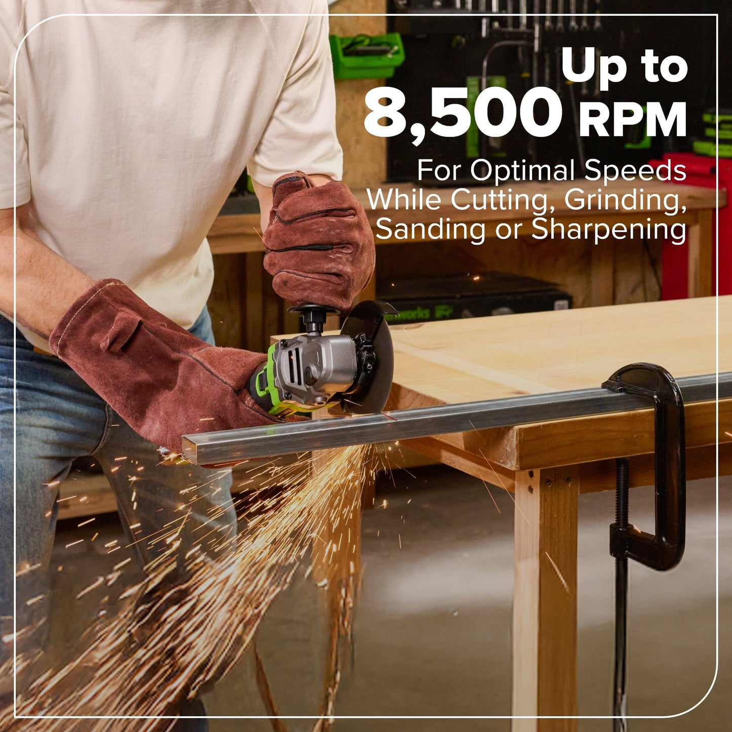 Greenworks 24V Brushless Power Tool 10PC Combo Kit w/ (2) 4.0Ah & (1) 2.0Ah USB-C Batteries and Charger