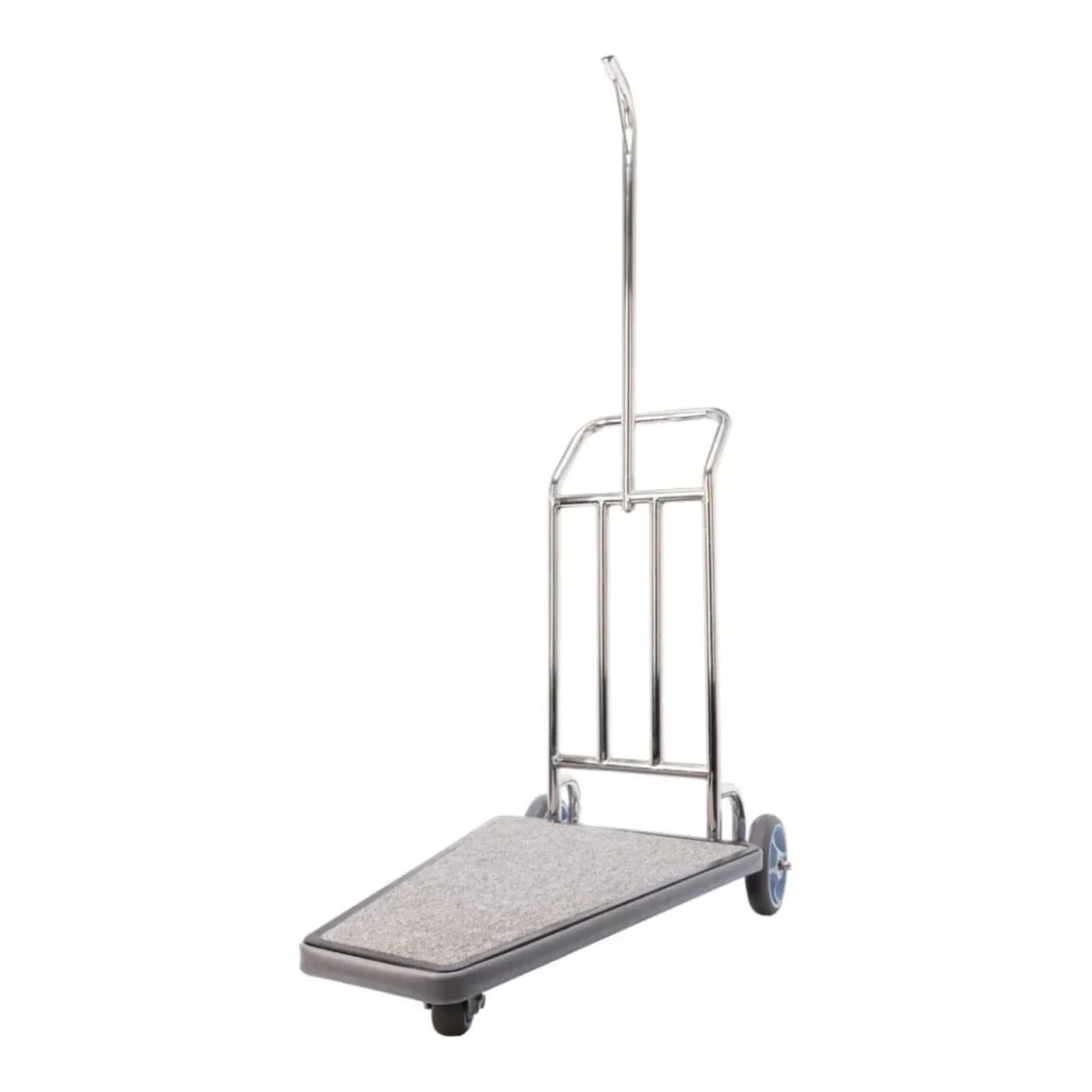 Hospitality 1 Source CLCSSGG-3 Compact Luggage Carrier — Stainless Steel; Grey/Grey Carpet - KDCLCSS-1