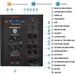 Proreck PA Speaker System 4000W Combo 4 Line Array Speakers and 18" Subwoofer with Bluetooth and Remote New - CLUB-4000