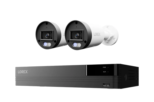 Lorex Connect U Series 4K 8-Channel Wired NVR System with U3 2K+ PoE Bullet Cameras - 2TB (Cables not included)