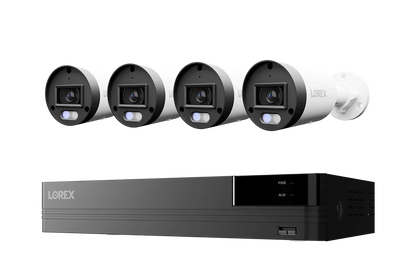 Lorex Connect U Series 4K 8-Channel Wired NVR System with U3 2K+ PoE Bullet Cameras - 2TB (Cables not included)