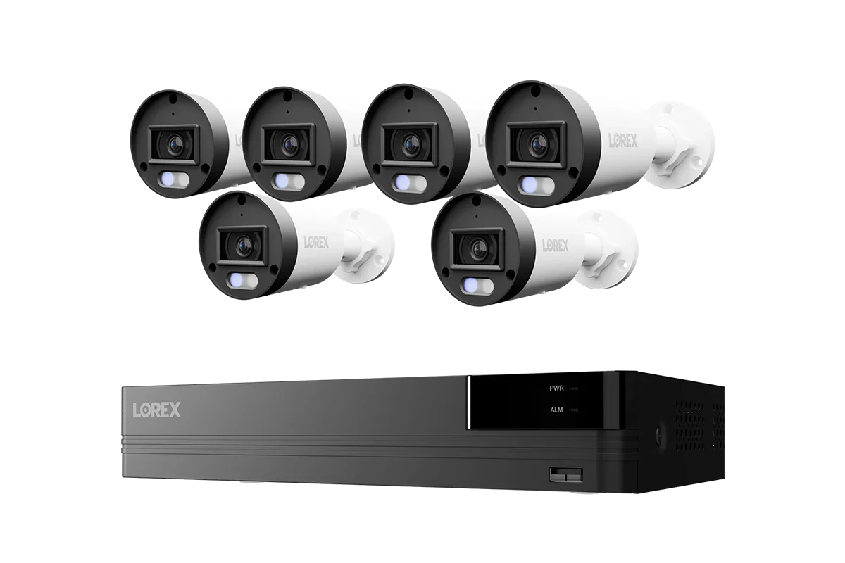 Lorex Connect U Series 4K 8-Channel Wired NVR System with U3 4K PoE Bullet Cameras - 2TB (Cables not included)